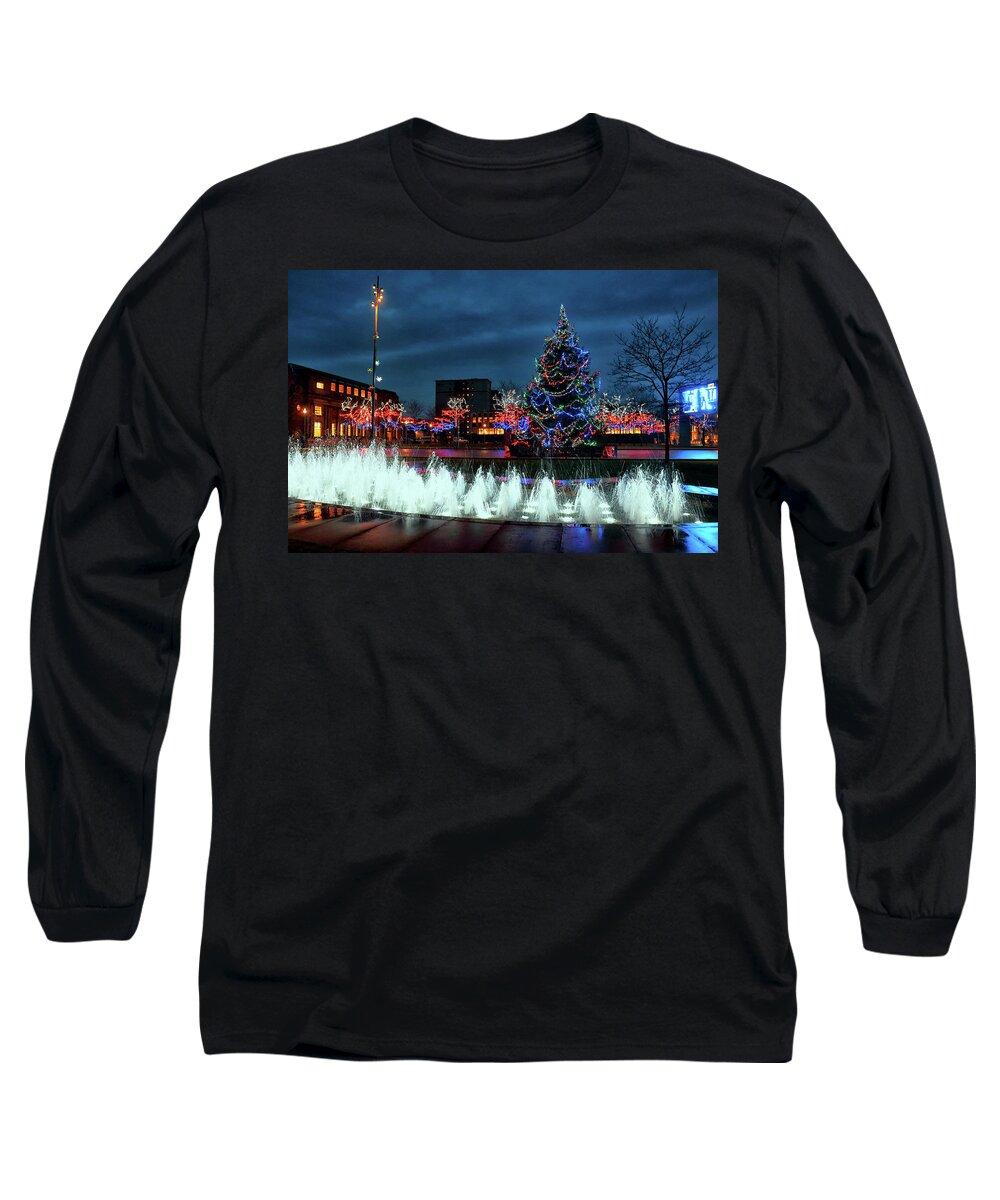 Christmas Lights Long Sleeve T-Shirt featuring the photograph Christmas Lights #1 by Jeff Townsend