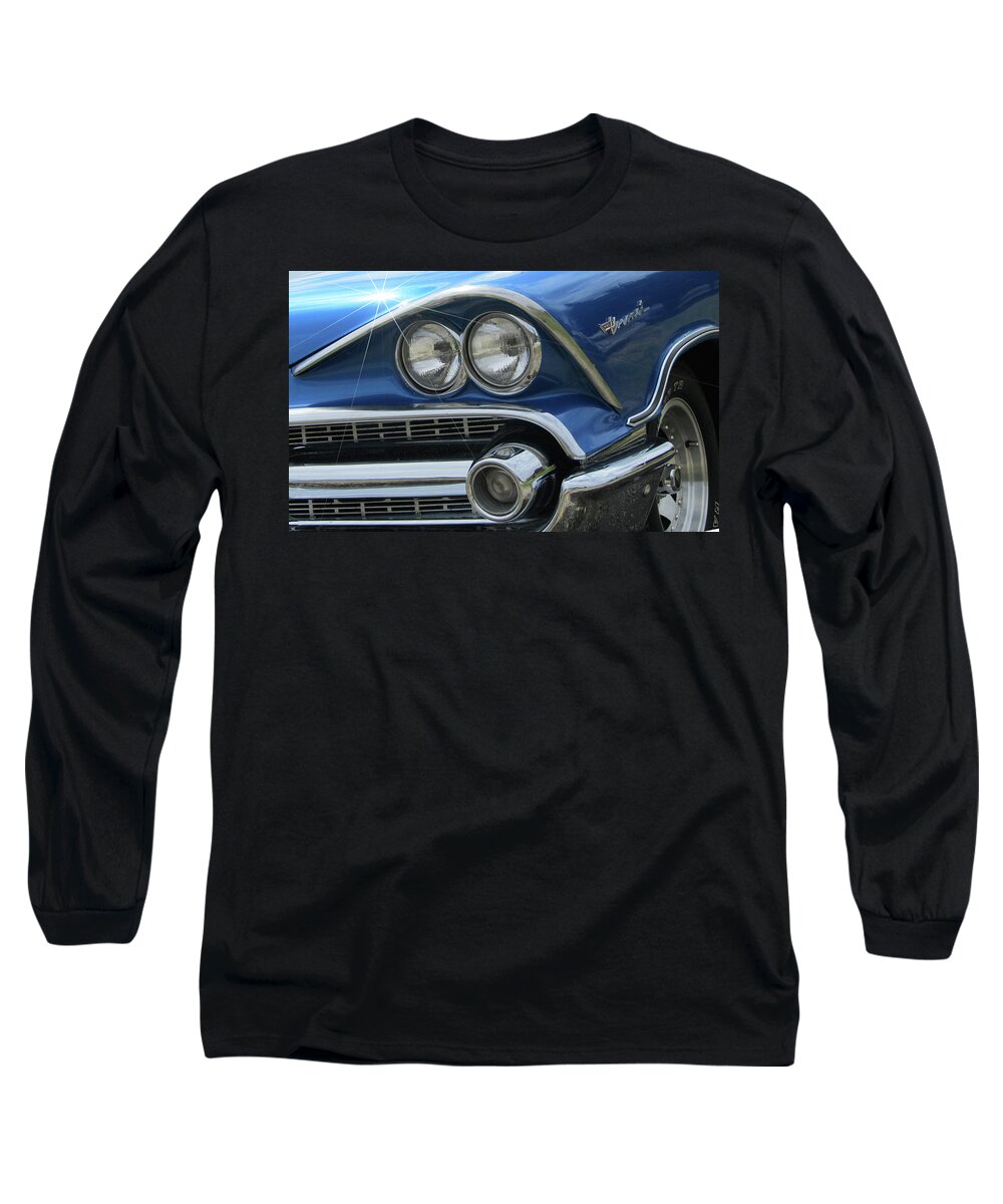 1959 Dodge Chrysler Coronet Long Sleeve T-Shirt featuring the digital art Coronet Eyes #1 by Gary Baird