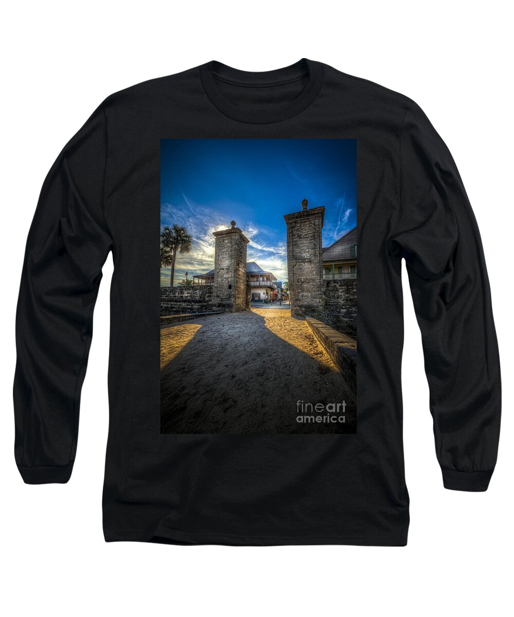 Fort Long Sleeve T-Shirt featuring the photograph Gate To The City #2 by Marvin Spates
