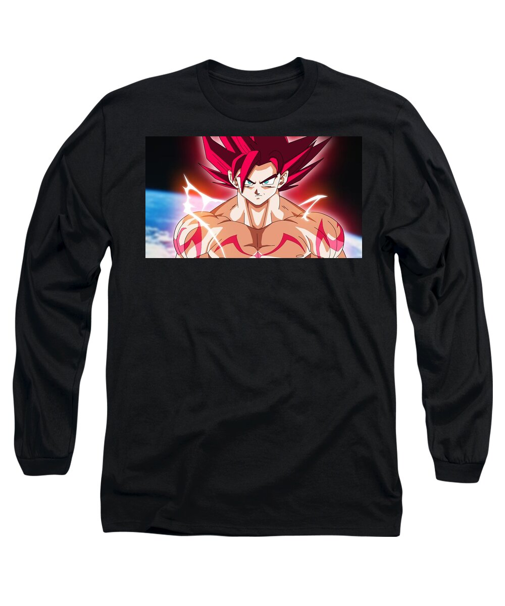 Goku Super Saiyan #1 Long Sleeve T-Shirt by Babbal Kumar - Pixels