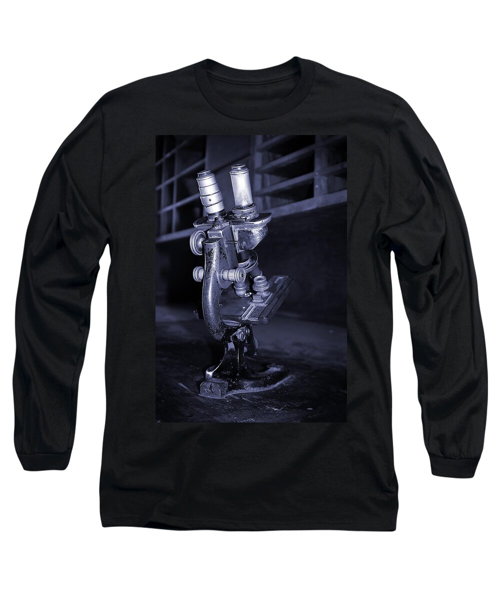Old Long Sleeve T-Shirt featuring the photograph Old Microscope #1 by Henrik Lehnerer