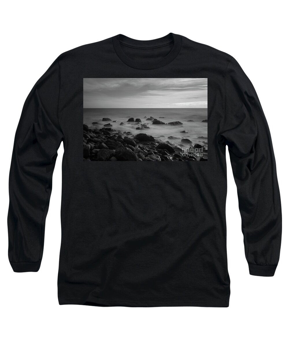 Slow Long Sleeve T-Shirt featuring the photograph Ventnor Coast #1 by Clayton Bastiani
