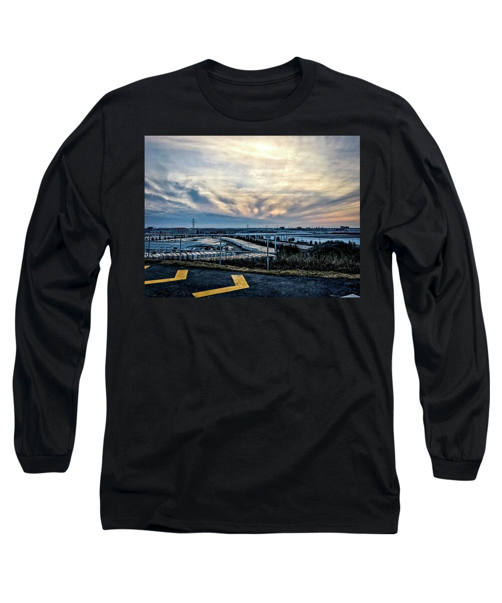 Arrow Symbol Long Sleeve T-Shirt featuring the photograph Sunset by SAURAVphoto Online Store