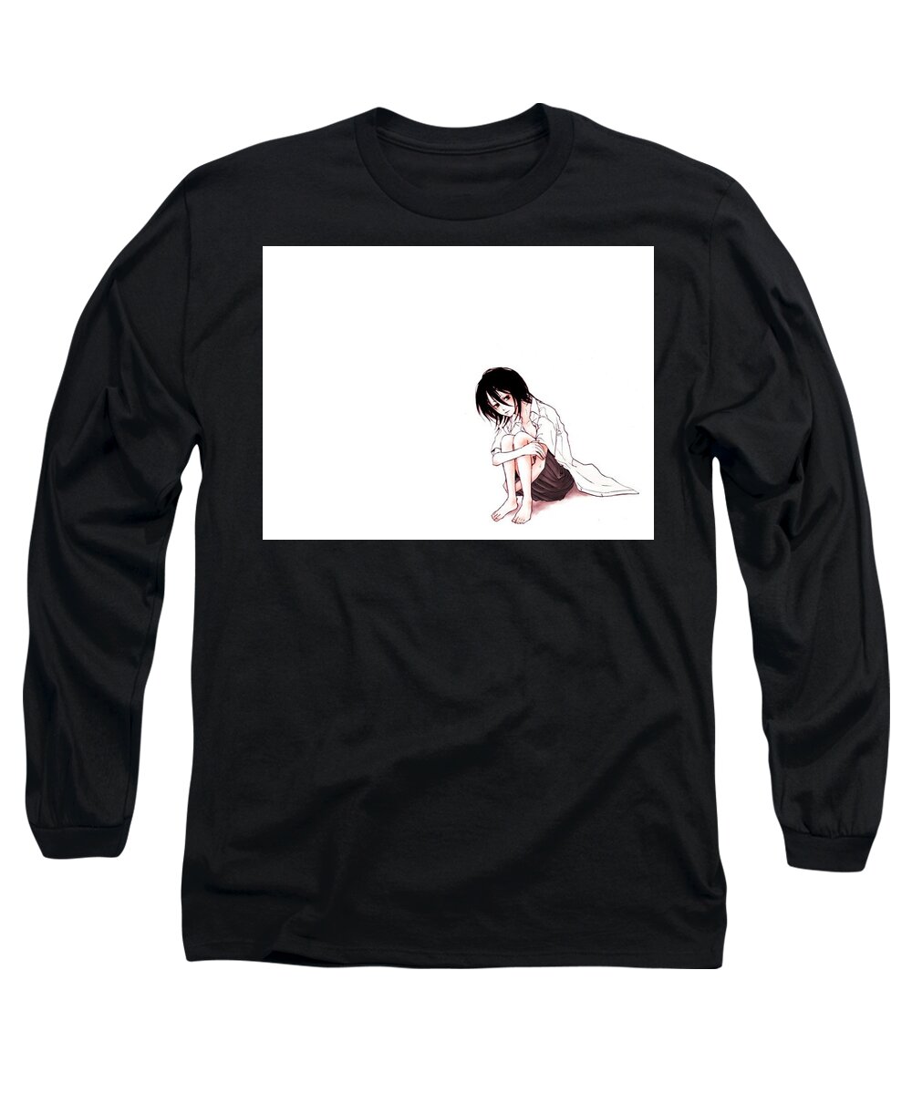 Bleach Long Sleeve T-Shirt featuring the digital art Bleach #109 by Super Lovely