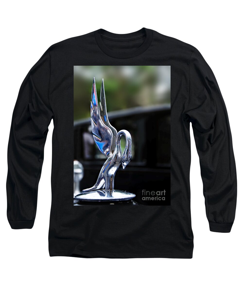 Photography Long Sleeve T-Shirt featuring the photograph 1934 Packard Eight - Hood Ornament by Kaye Menner