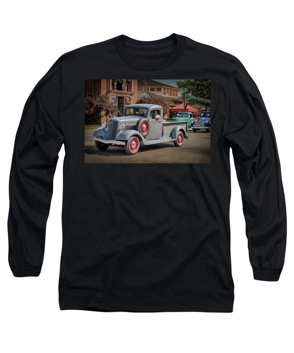1936 Long Sleeve T-Shirt featuring the photograph 1936 GMC T-14 Pickup by Susan Rissi Tregoning