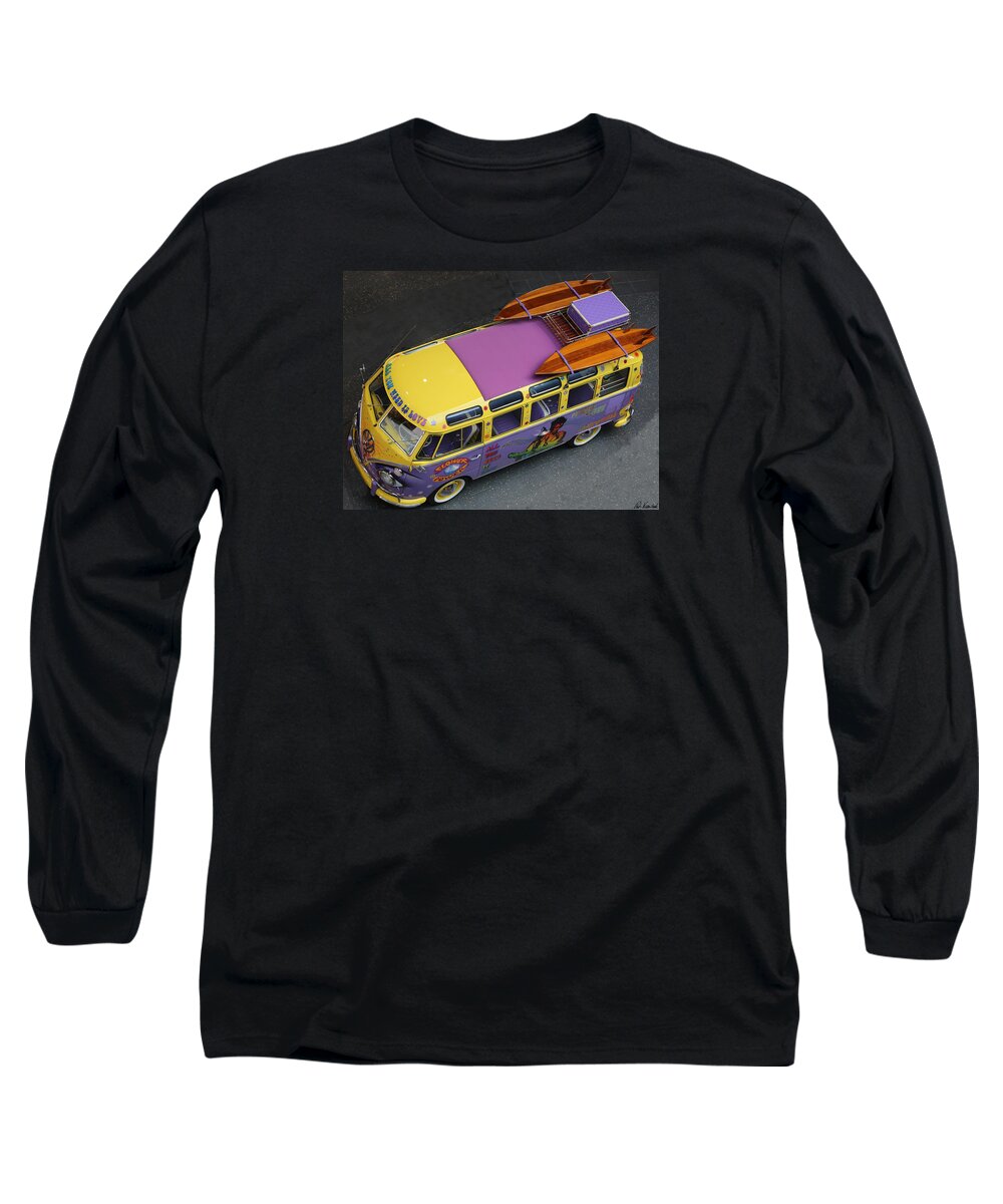 1966 Long Sleeve T-Shirt featuring the photograph 1966 Volkswagen VW Bus T1 Samba Bulli by Peter Kraaibeek