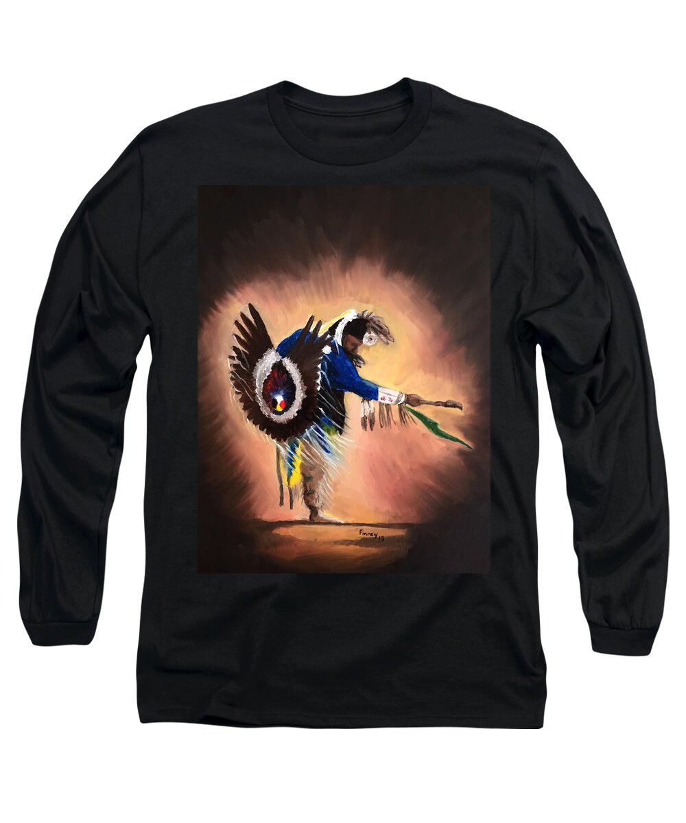 Everybody Dance Long Sleeve T-Shirt featuring the painting Everybody Dance #1 #2 by Michael TMAD Finney