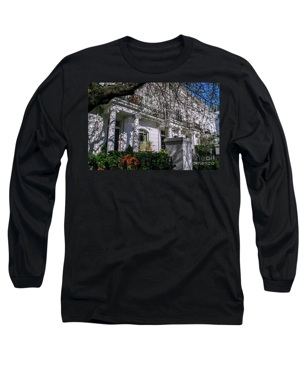 London Long Sleeve T-Shirt featuring the photograph Row of Edwardian houses in London #3 by Patricia Hofmeester