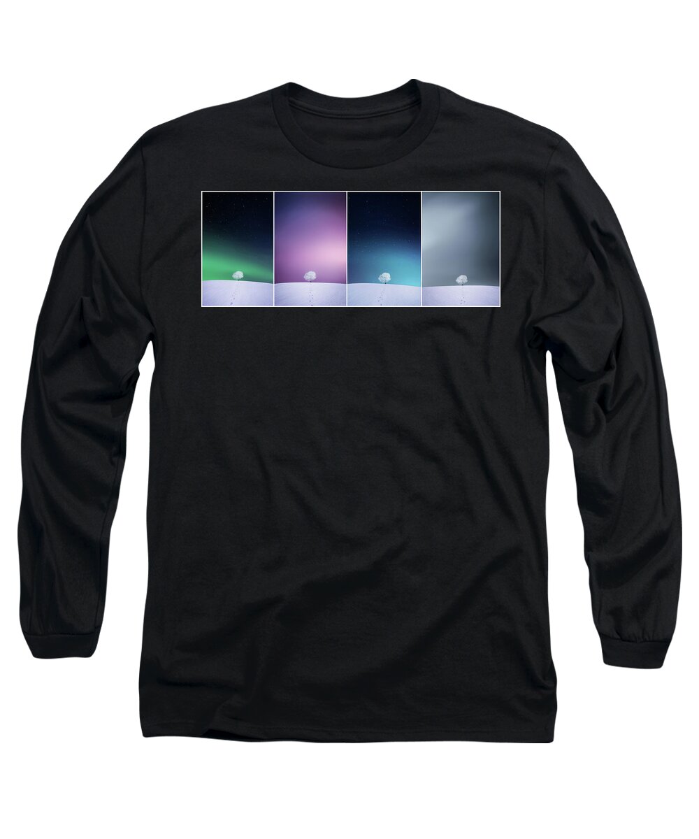 Landscape Long Sleeve T-Shirt featuring the photograph Winter Tree #2 by Bess Hamiti