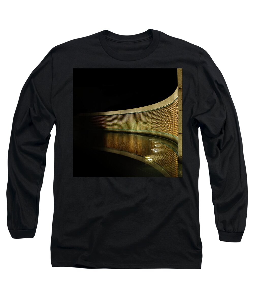 Metro Long Sleeve T-Shirt featuring the photograph World War II Memorial - Stars #2 by Metro DC Photography