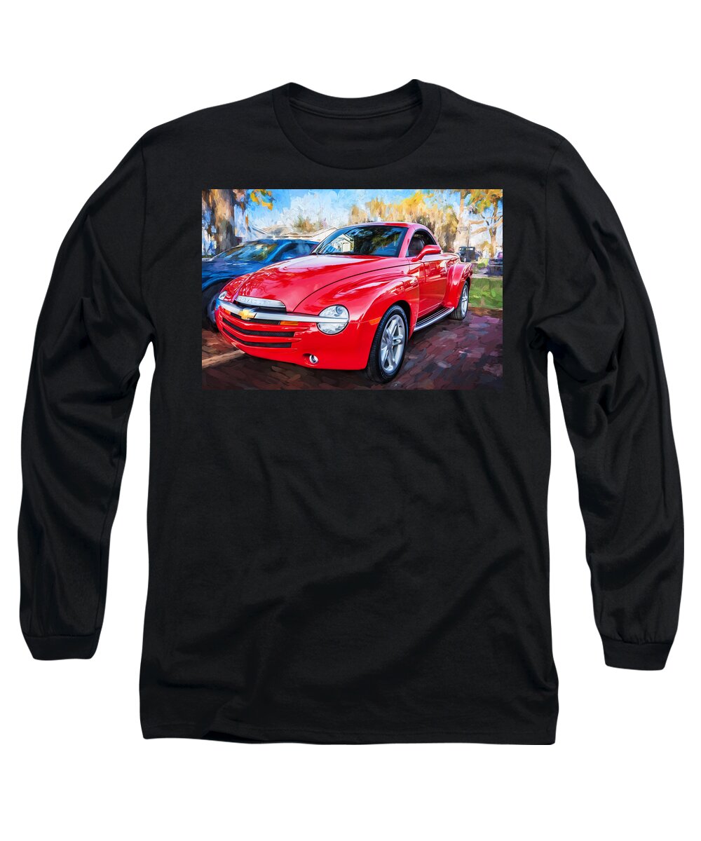 2006 Chevy Ssr Long Sleeve T-Shirt featuring the photograph 2006 SSR Chevrolet Truck Painted by Rich Franco