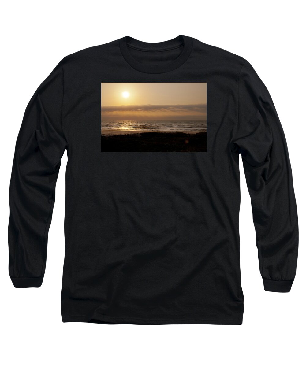 Sunrise Long Sleeve T-Shirt featuring the photograph Sunrise at Beach #3 by Brian Kinney