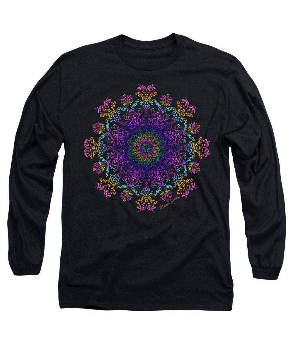 Artsytoo Long Sleeve T-Shirt featuring the digital art 45 Degrees of Separation by Heather Schaefer
