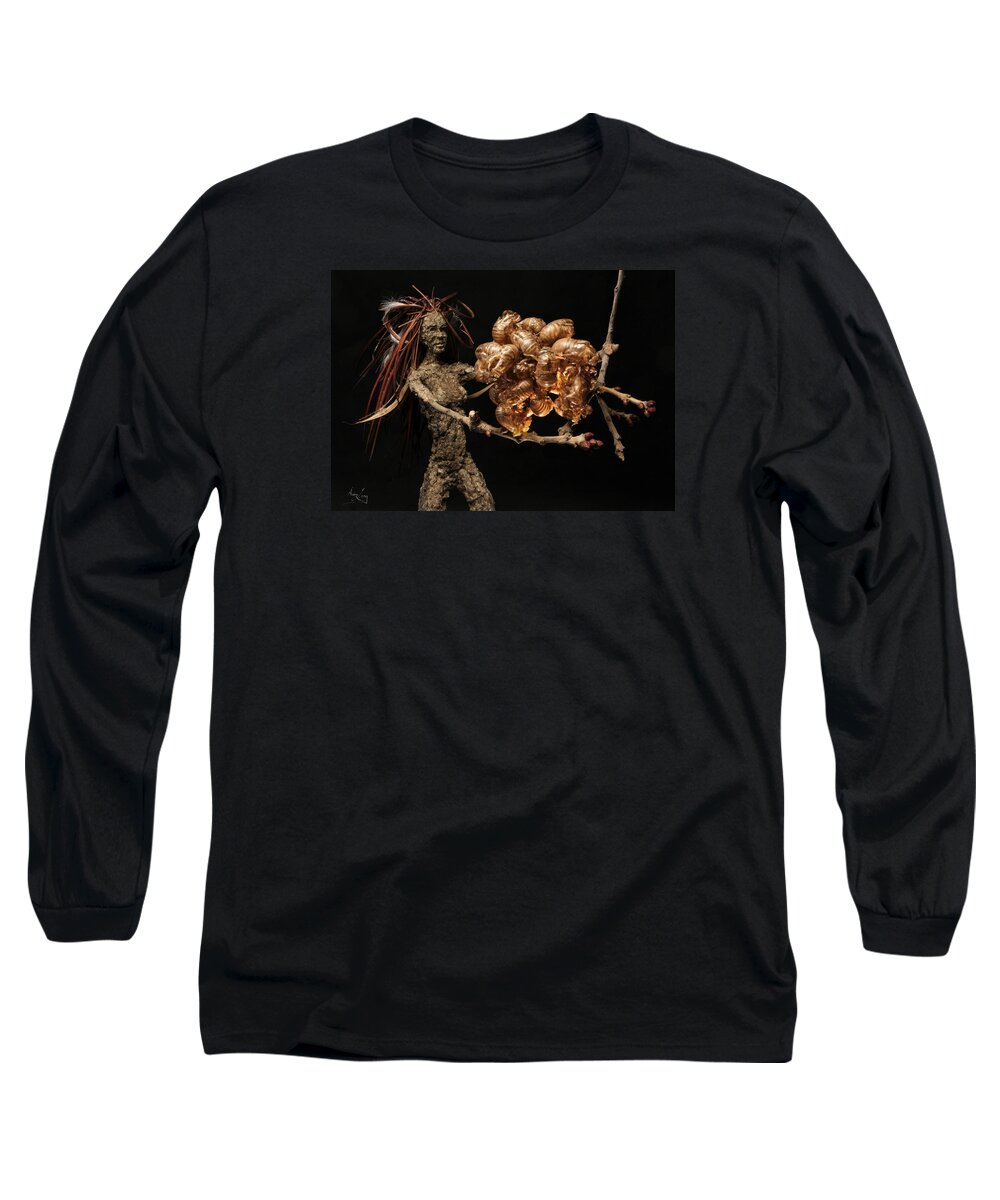 Sculpture Long Sleeve T-Shirt featuring the mixed media Seventh Year Prophecy #6 by Adam Long