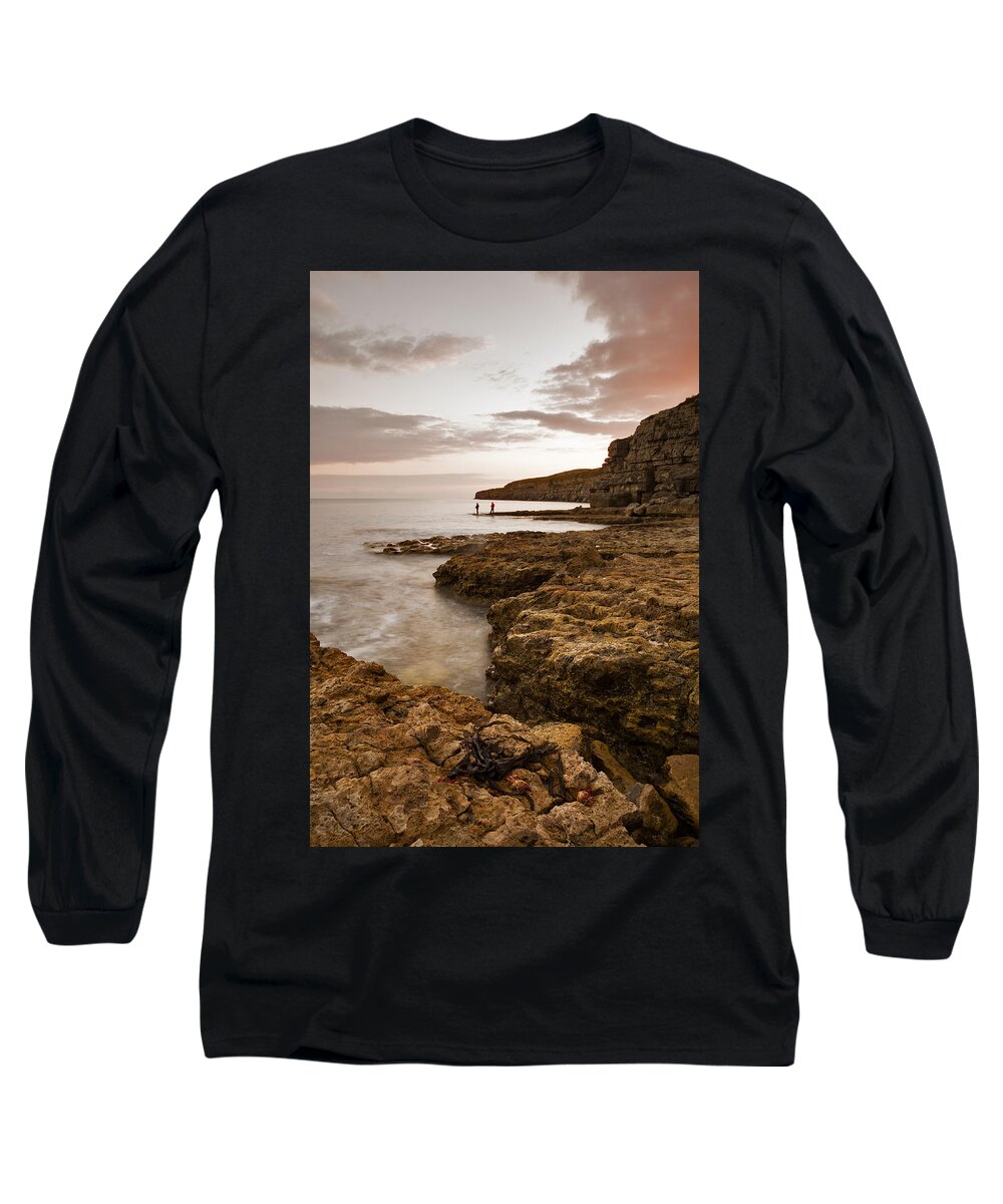 Seacombe Long Sleeve T-Shirt featuring the photograph Seacombe Bay #7 by Ian Middleton