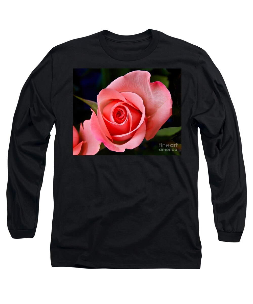 Photography Long Sleeve T-Shirt featuring the photograph A Loving Rose by Sean Griffin