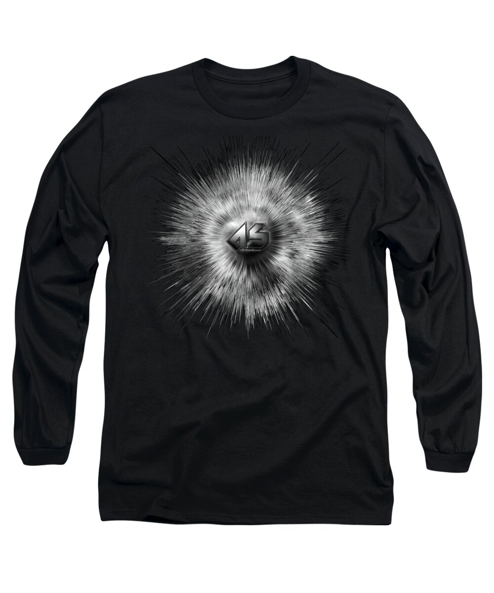 A-synchronous Long Sleeve T-Shirt featuring the digital art A-Synchronous Ethereal Flare by Rolando Burbon