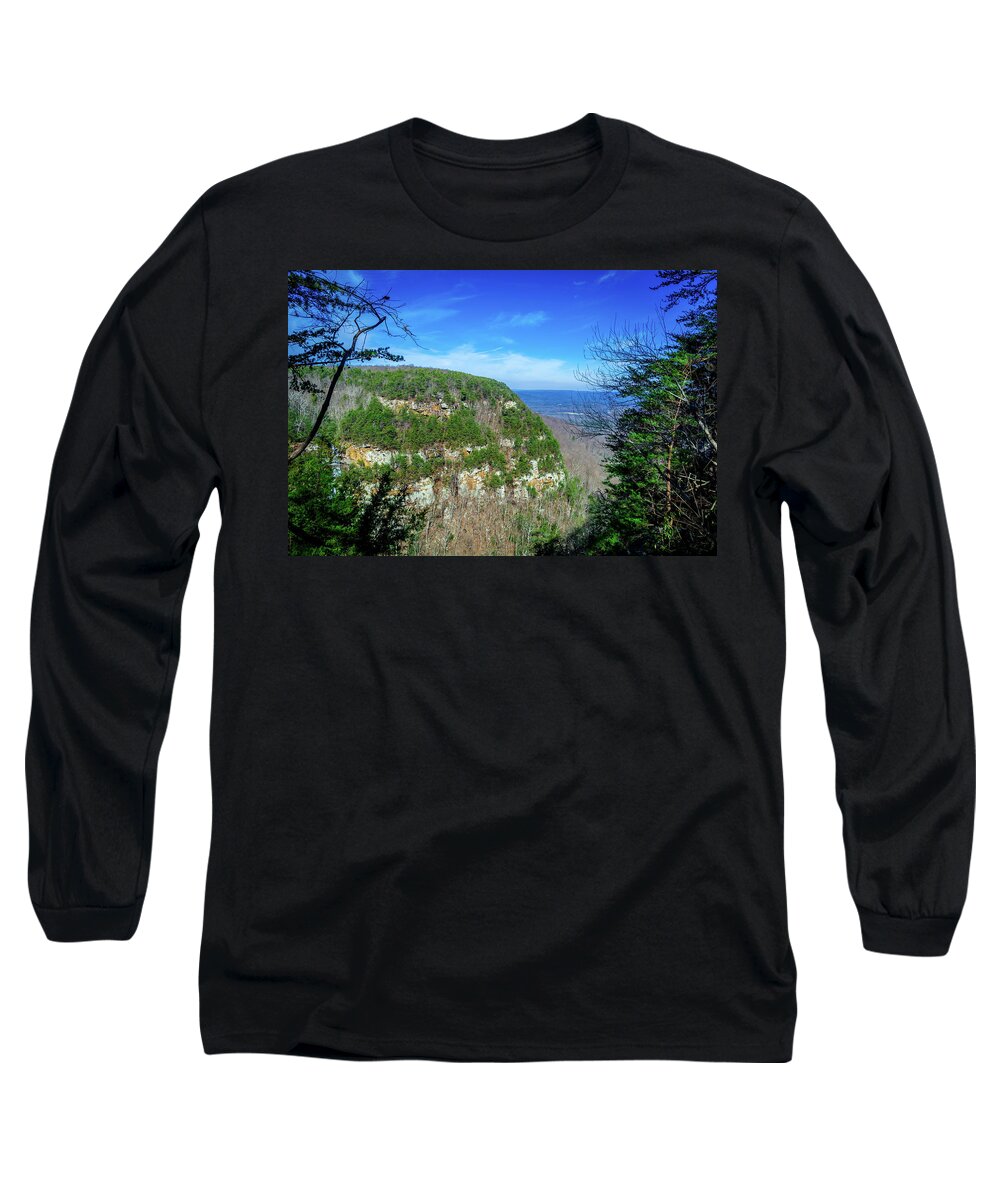 Mountains Long Sleeve T-Shirt featuring the photograph Above the Canyon by James L Bartlett