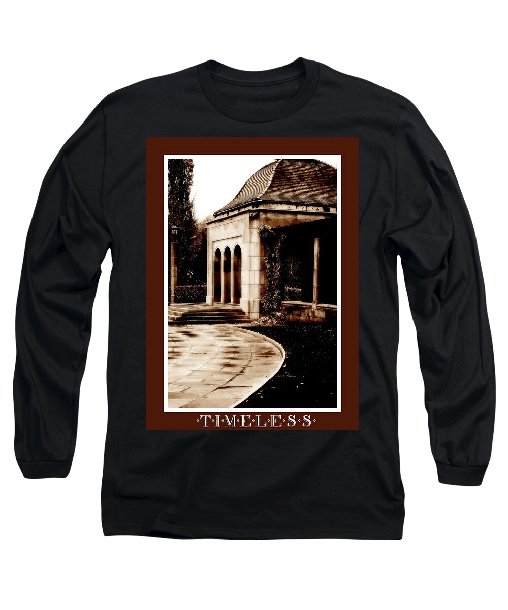 Gazebo Long Sleeve T-Shirt featuring the digital art Aged By Time by JGracey Stinson