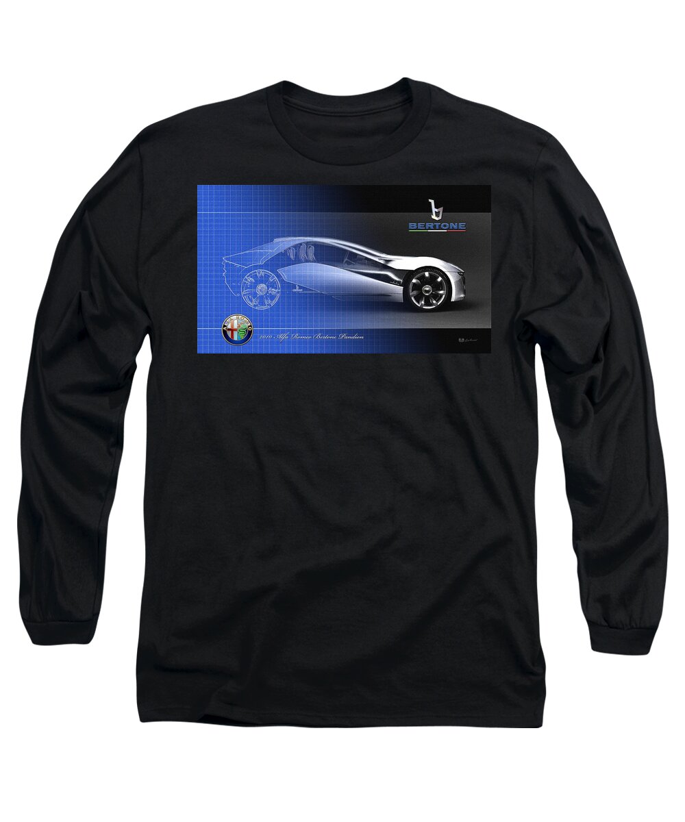 Wheels Of Fortune By Serge Averbukh Long Sleeve T-Shirt featuring the photograph Alfa Romeo Bertone Pandion Concept by Serge Averbukh
