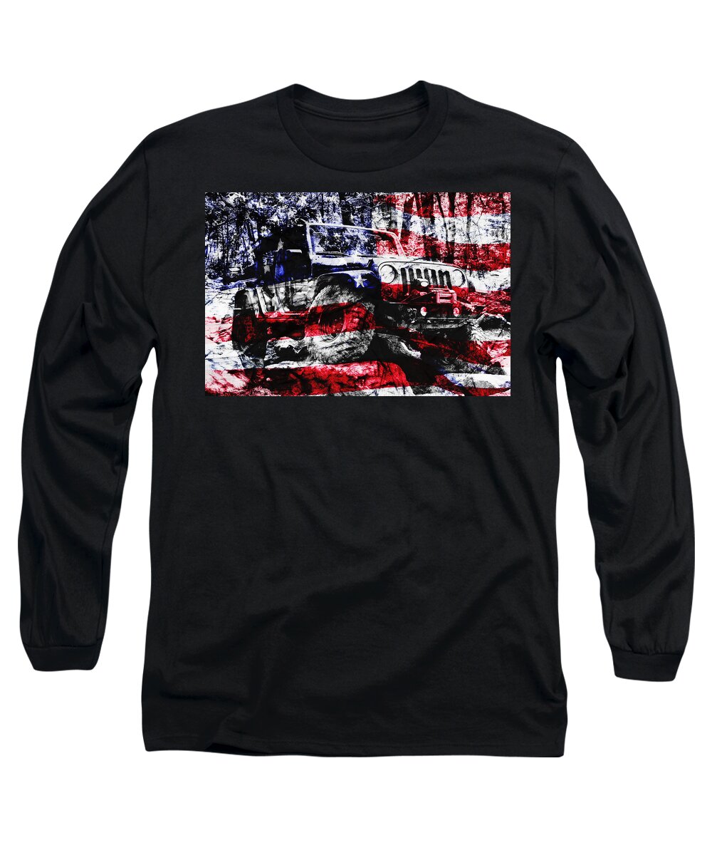 Jeep Long Sleeve T-Shirt featuring the photograph American Rock Crawler by Luke Moore