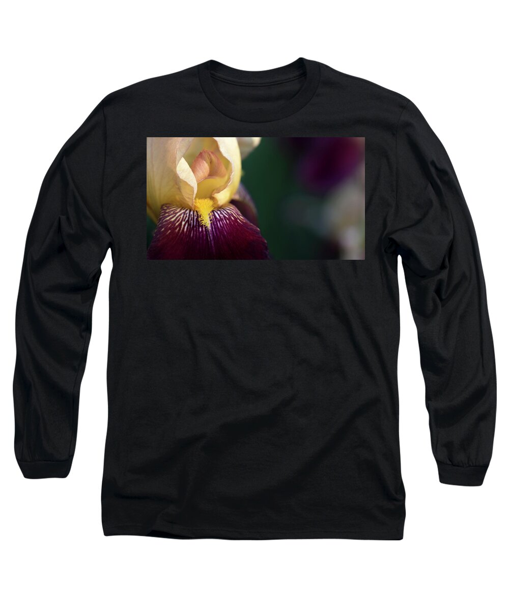 Iris Long Sleeve T-Shirt featuring the photograph Among the Irises by Holly Ross