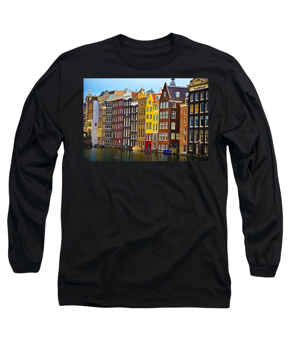 Amsterdam Long Sleeve T-Shirt featuring the photograph Amsterdam by Harry Spitz