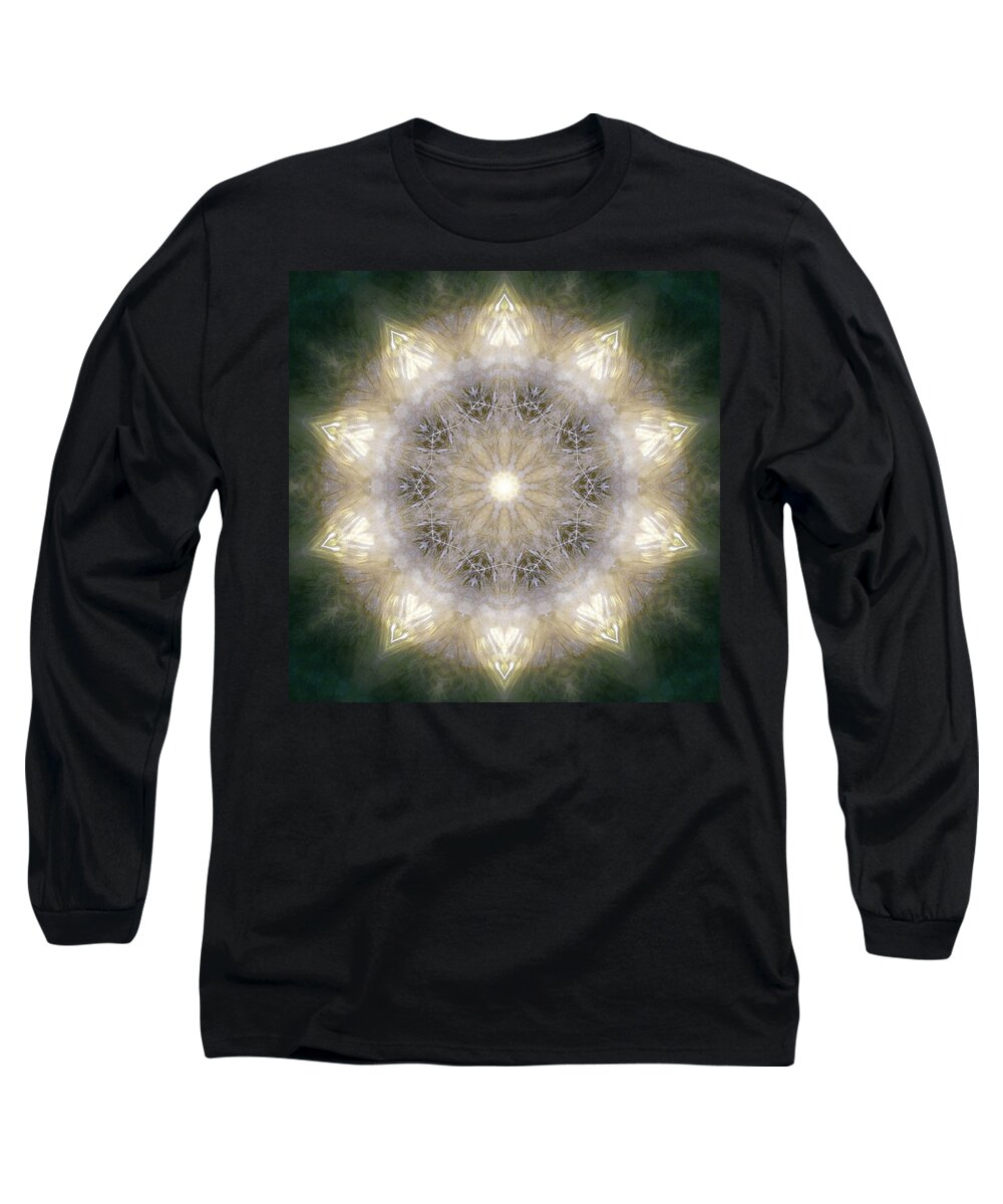 Mandala Long Sleeve T-Shirt featuring the photograph Ancient Light X by Lisa Lipsett