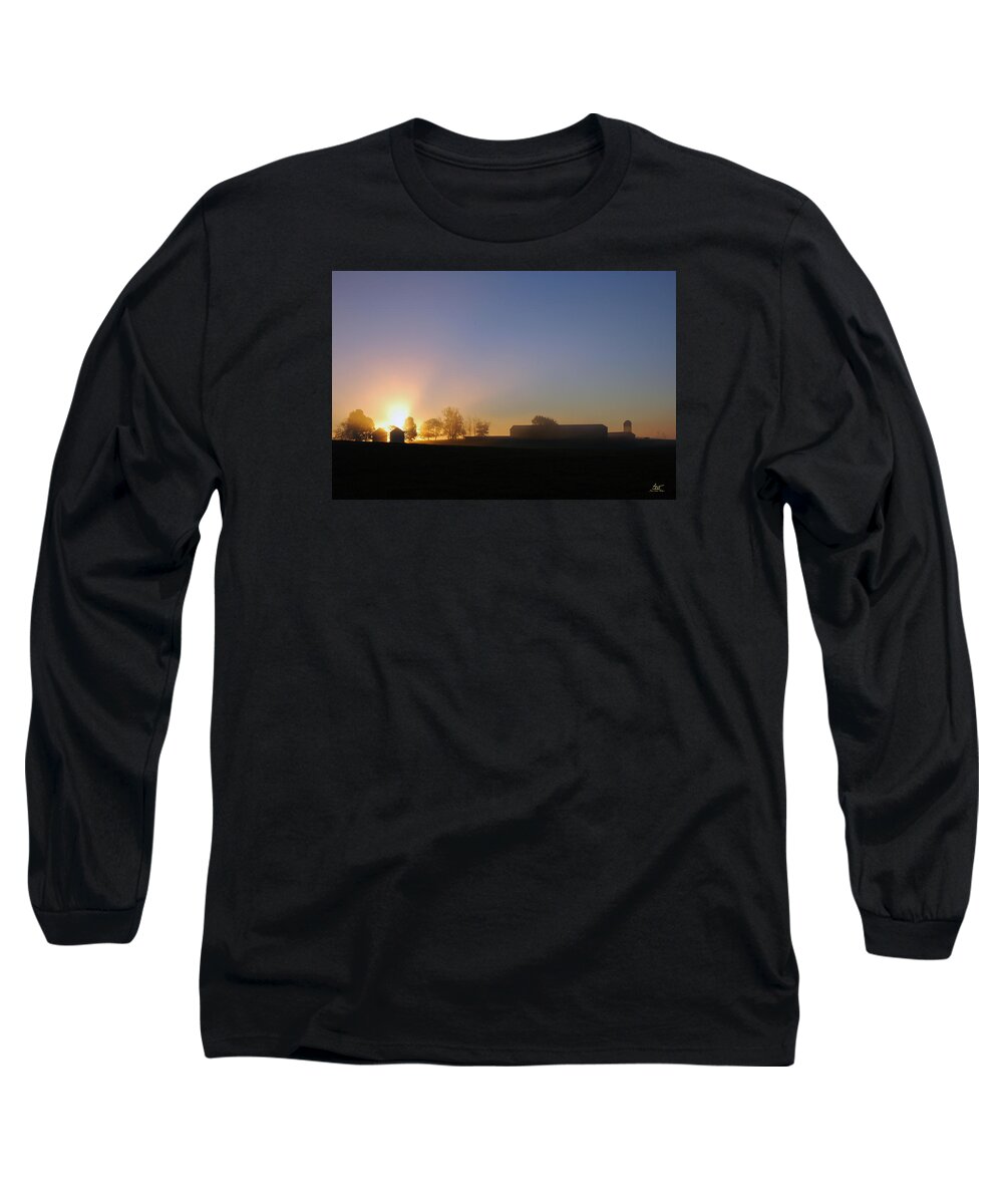 Landscape Long Sleeve T-Shirt featuring the photograph Anderson Sunrise by Sam Davis Johnson