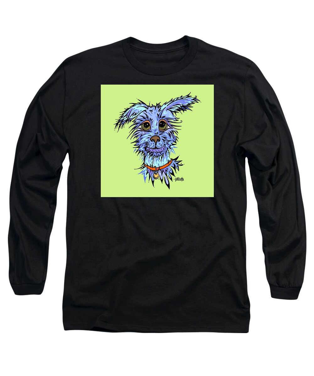 Dog Long Sleeve T-Shirt featuring the digital art Andre by Tanielle Childers