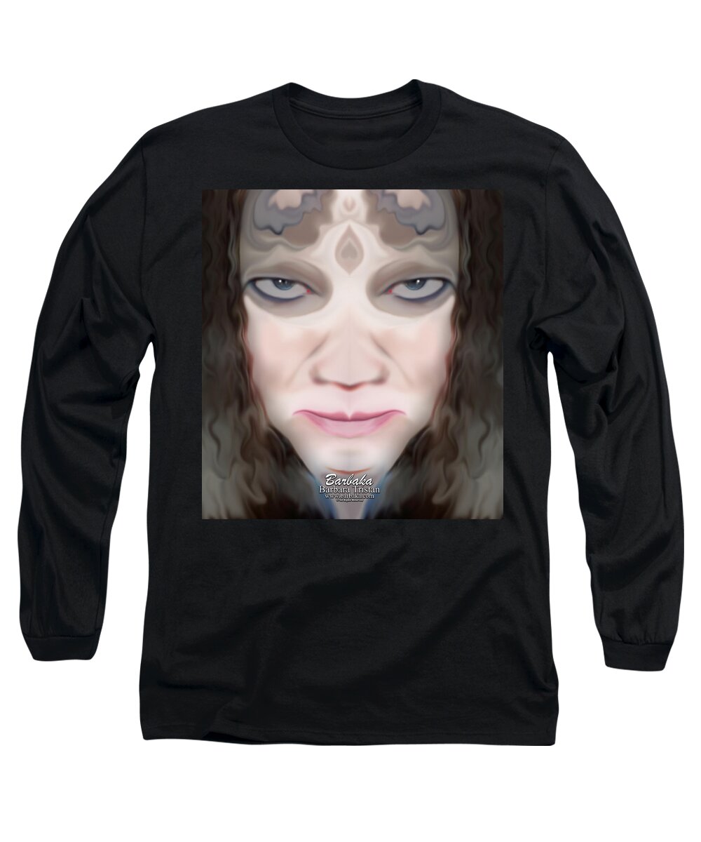 Halloween Long Sleeve T-Shirt featuring the photograph Angry Monster #1 by Barbara Tristan