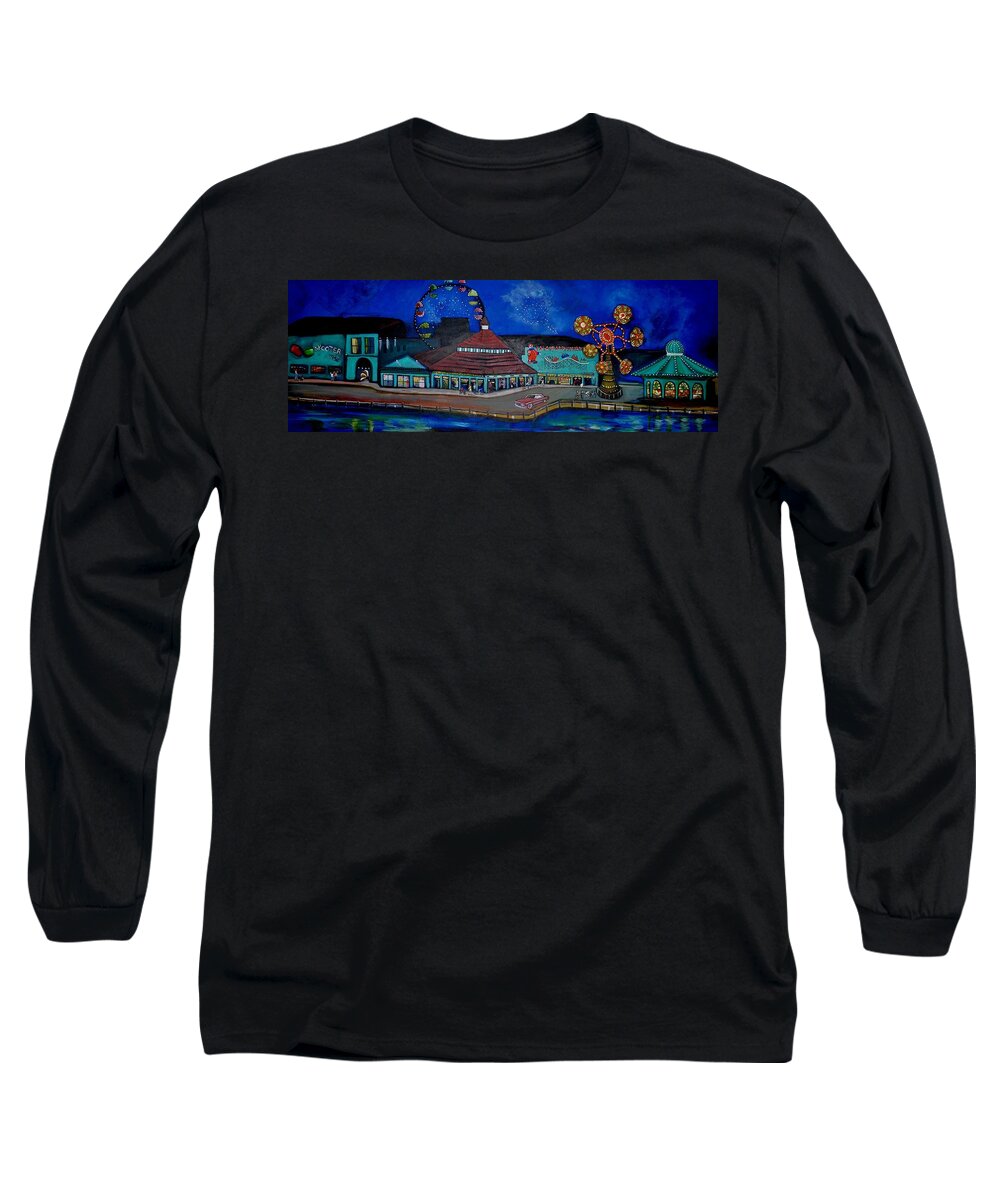 Asbury Art Long Sleeve T-Shirt featuring the painting Another memory of the Palace by Patricia Arroyo