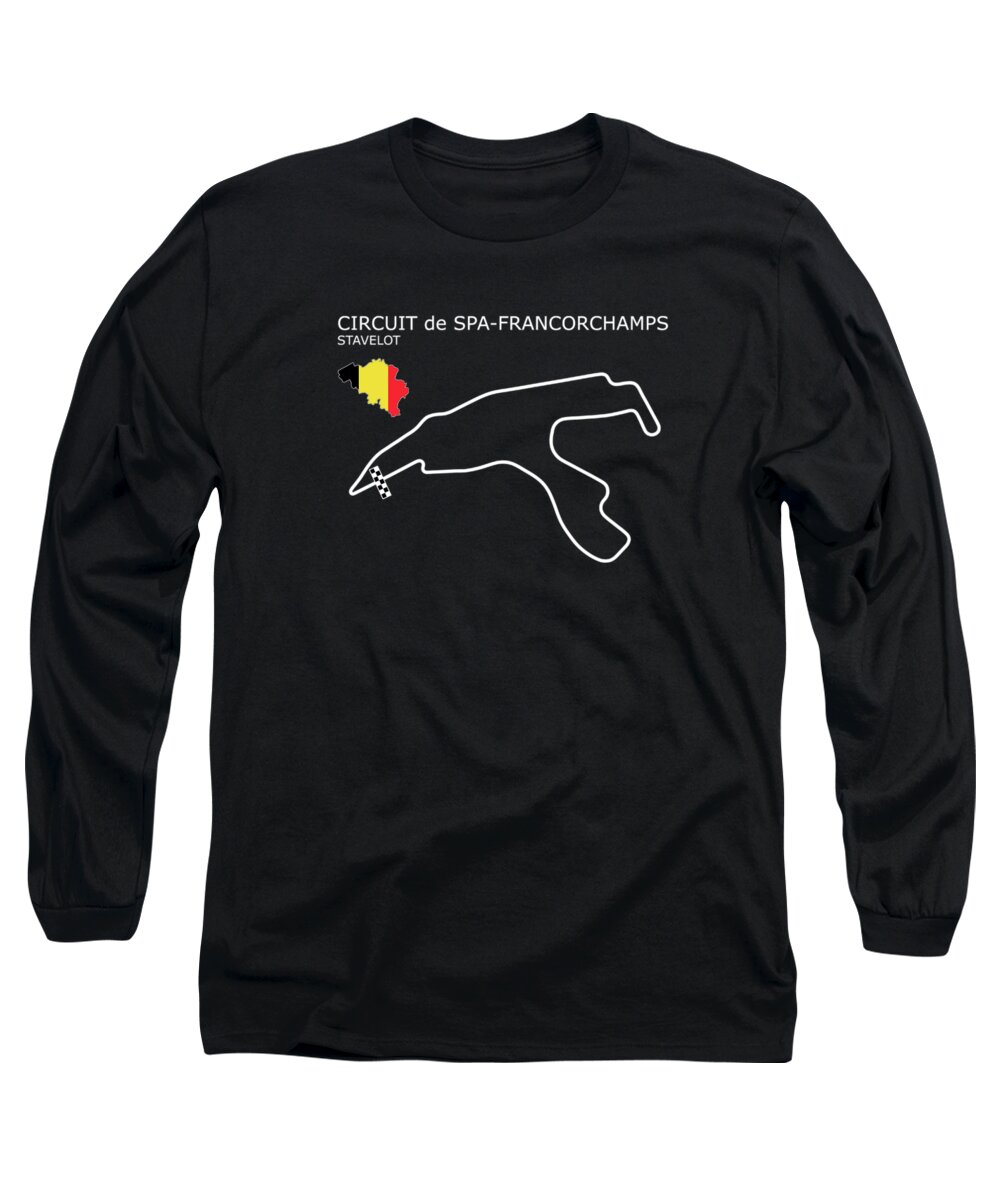 Spa Circuit Long Sleeve T-Shirt featuring the photograph Spa Francorchamps by Mark Rogan