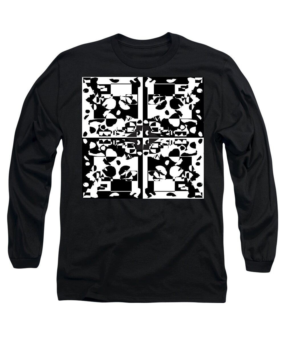 Urban Long Sleeve T-Shirt featuring the digital art 016 The Opposites by Cheryl Turner