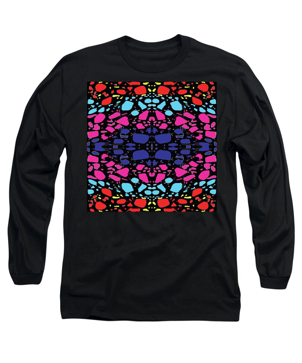 Urban Long Sleeve T-Shirt featuring the digital art 062 Rainbow Floater by Cheryl Turner