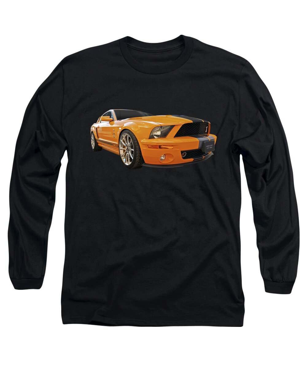 Mustang Long Sleeve T-Shirt featuring the photograph Cobra Power - Shelby GT500 Mustang by Gill Billington