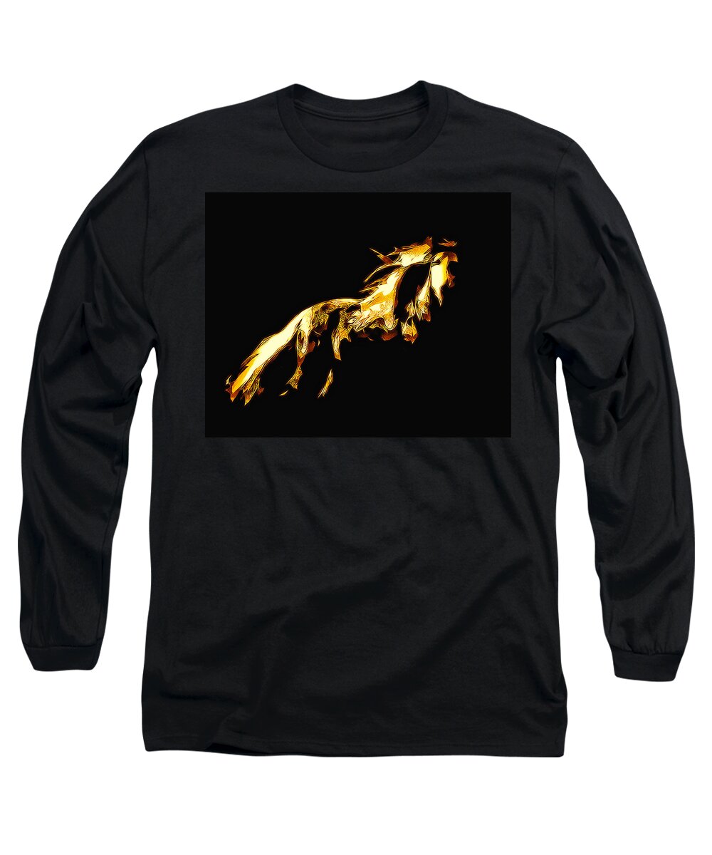 Horse Long Sleeve T-Shirt featuring the photograph Asian Stallion by Terry Fiala