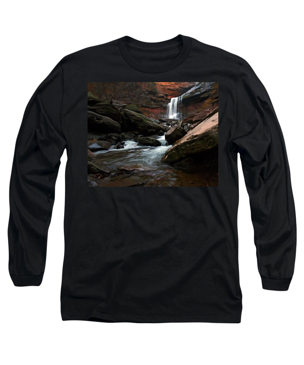 Kaaterskill Falls Long Sleeve T-Shirt featuring the photograph Autumn Spring by Neil Shapiro
