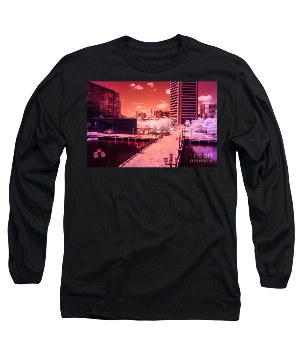 Baltimore Long Sleeve T-Shirt featuring the photograph Baltimore Harbor by Jonas Luis