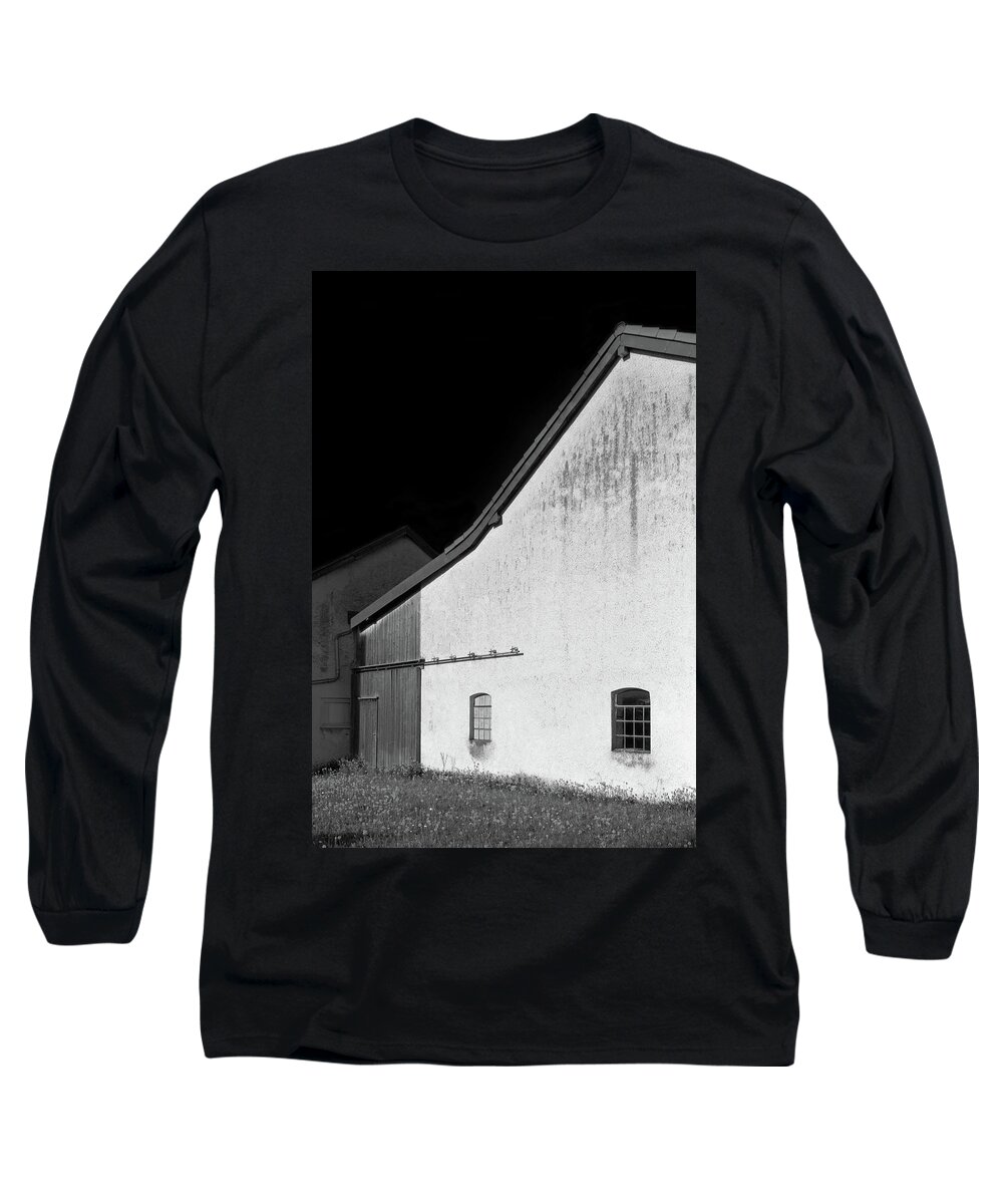 Geometric Long Sleeve T-Shirt featuring the photograph Barn, Germany by Brooke T Ryan