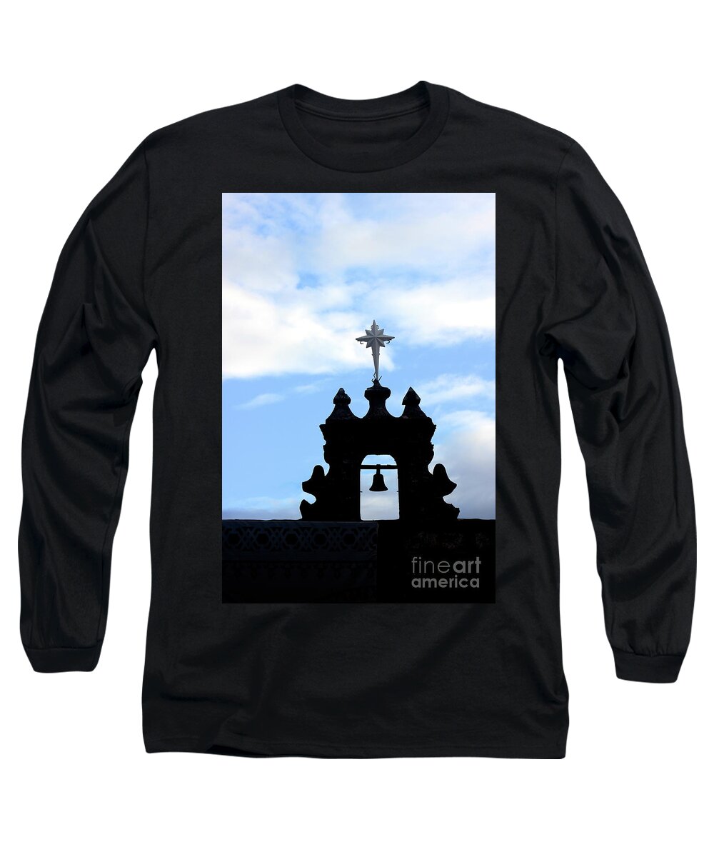 Capilla De Cristo Long Sleeve T-Shirt featuring the photograph Bell Tower Capilla de Cristo by Alice Terrill