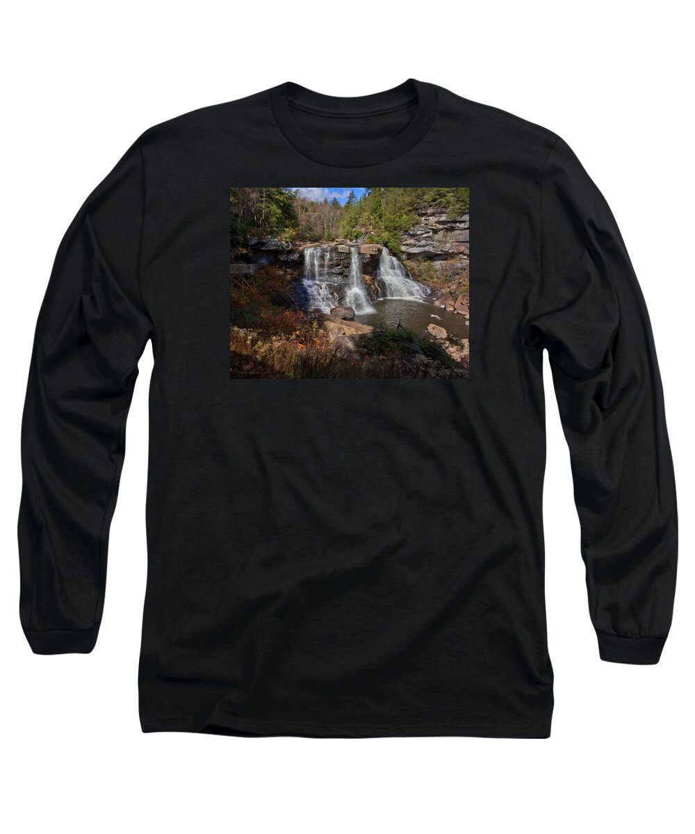 Photography By Suzanne Stout Long Sleeve T-Shirt featuring the photograph Blackwater Falls by Suzanne Stout