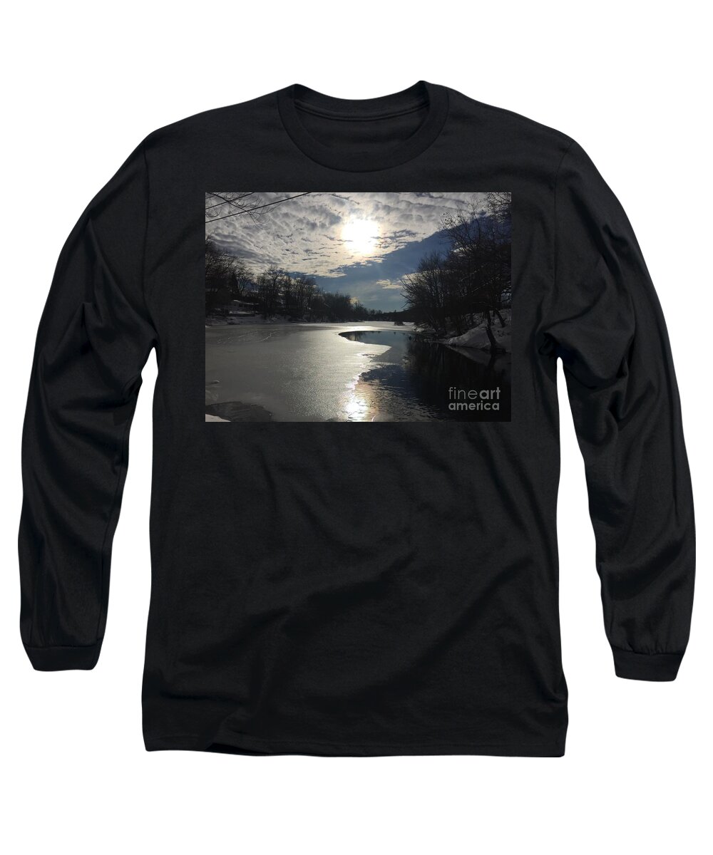Ice Long Sleeve T-Shirt featuring the photograph Blanket of Clouds by Jason Nicholas