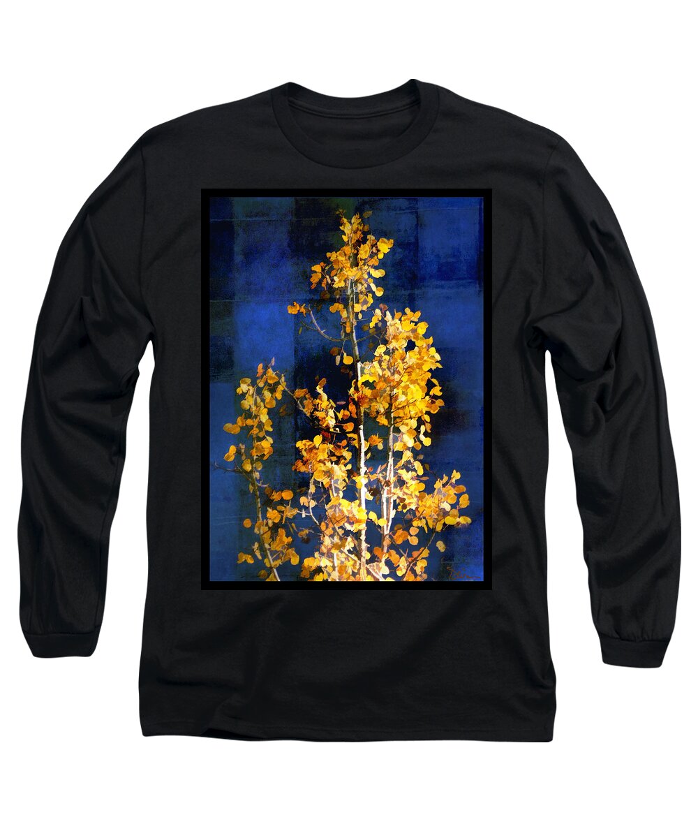 Aspen Long Sleeve T-Shirt featuring the photograph Blue and Gold by Peggy Dietz