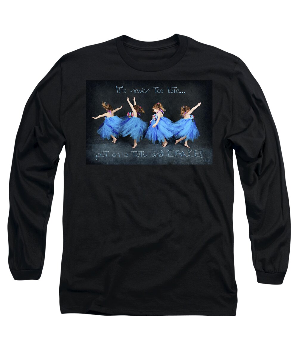 Tutu Long Sleeve T-Shirt featuring the photograph Blue Fairy by Jill Love