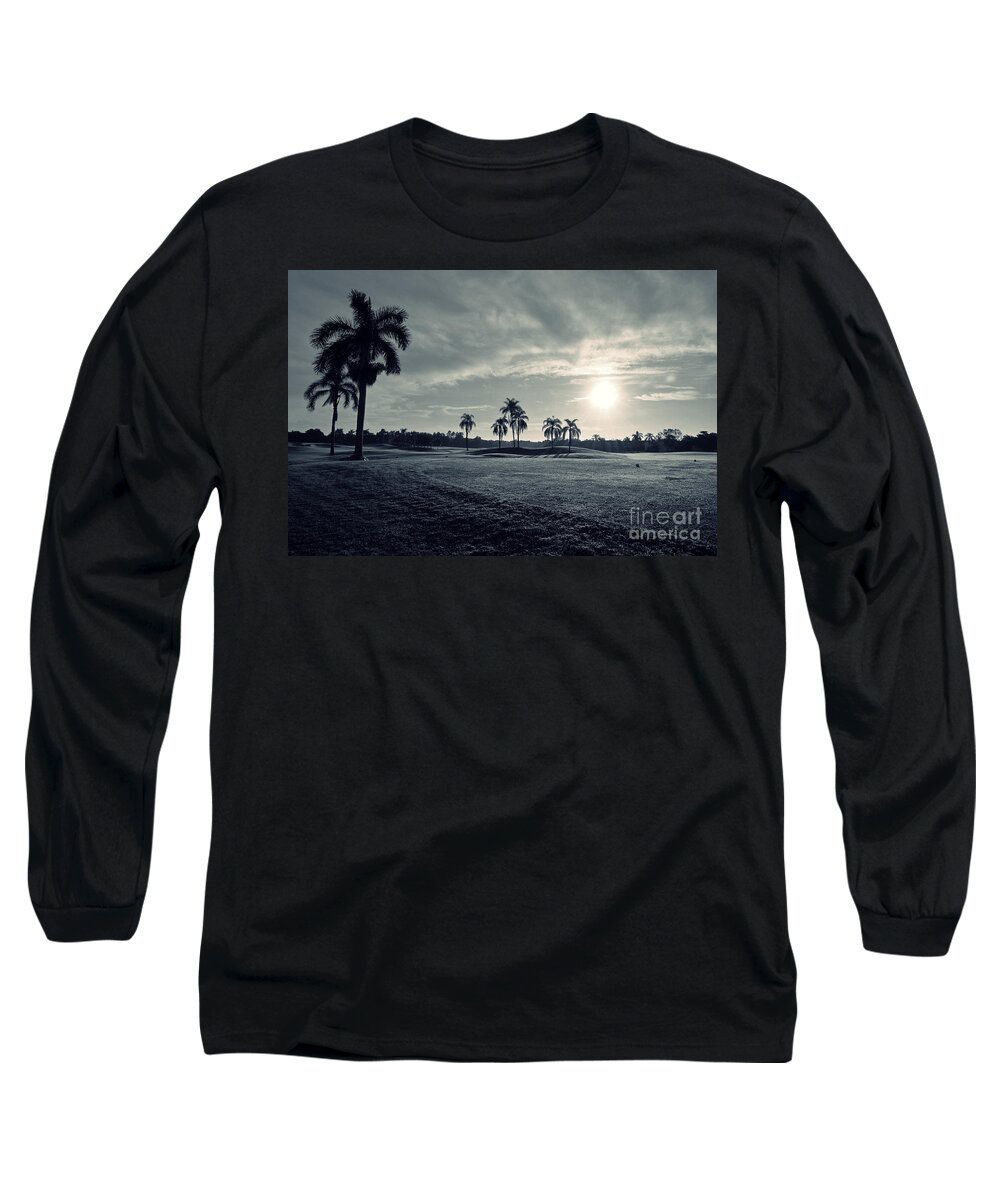 Blue Long Sleeve T-Shirt featuring the photograph Blue Sunrise by Lorenzo Cassina