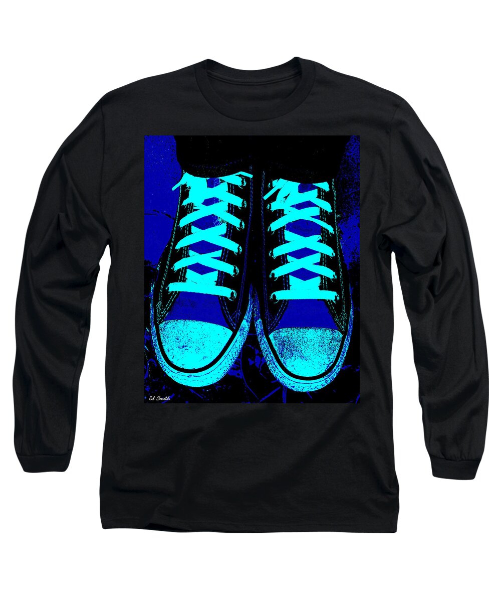 Blue-tiful Long Sleeve T-Shirt featuring the photograph Blue-tiful by Edward Smith