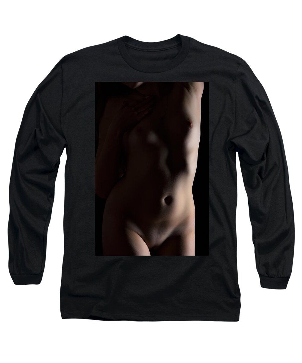 Nude Long Sleeve T-Shirt featuring the photograph Bodyscape by Vitaly Vakhrushev