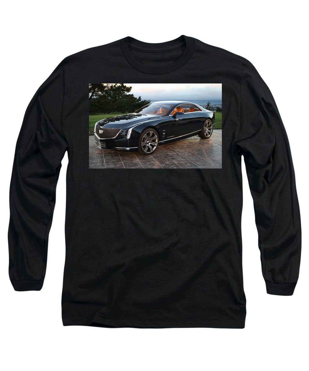 Cadillac Elmiraj Long Sleeve T-Shirt featuring the digital art Cadillac Elmiraj by Super Lovely